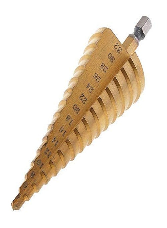 Bluedeal 4-32mm Large HSS Steel Step Cone Drill Countersink Titanium Bit Set Hole - Image 1